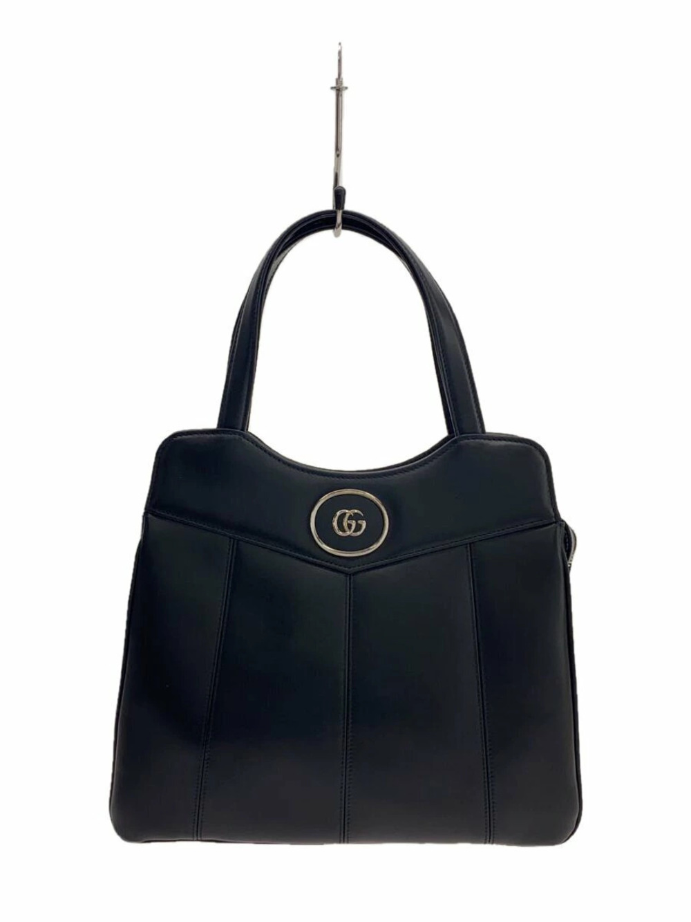 Gucci PETITEGG GG Marmont Handbag Leather Black Black